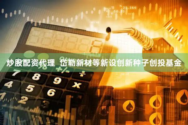 炒股配资代理  岱勒新材等新设创新种子创投基金
