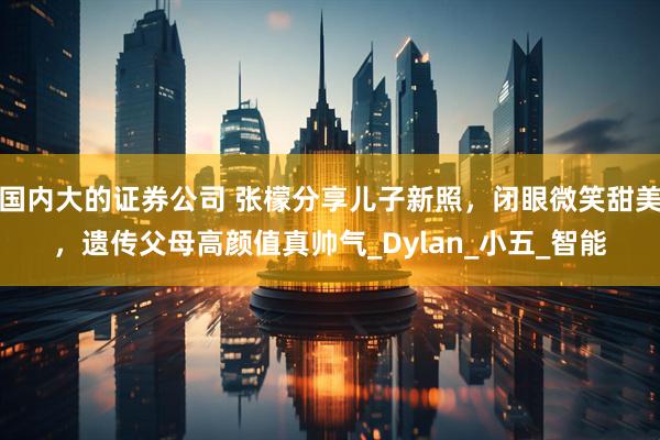 国内大的证券公司 张檬分享儿子新照，闭眼微笑甜美，遗传父母高颜值真帅气_Dylan_小五_智能